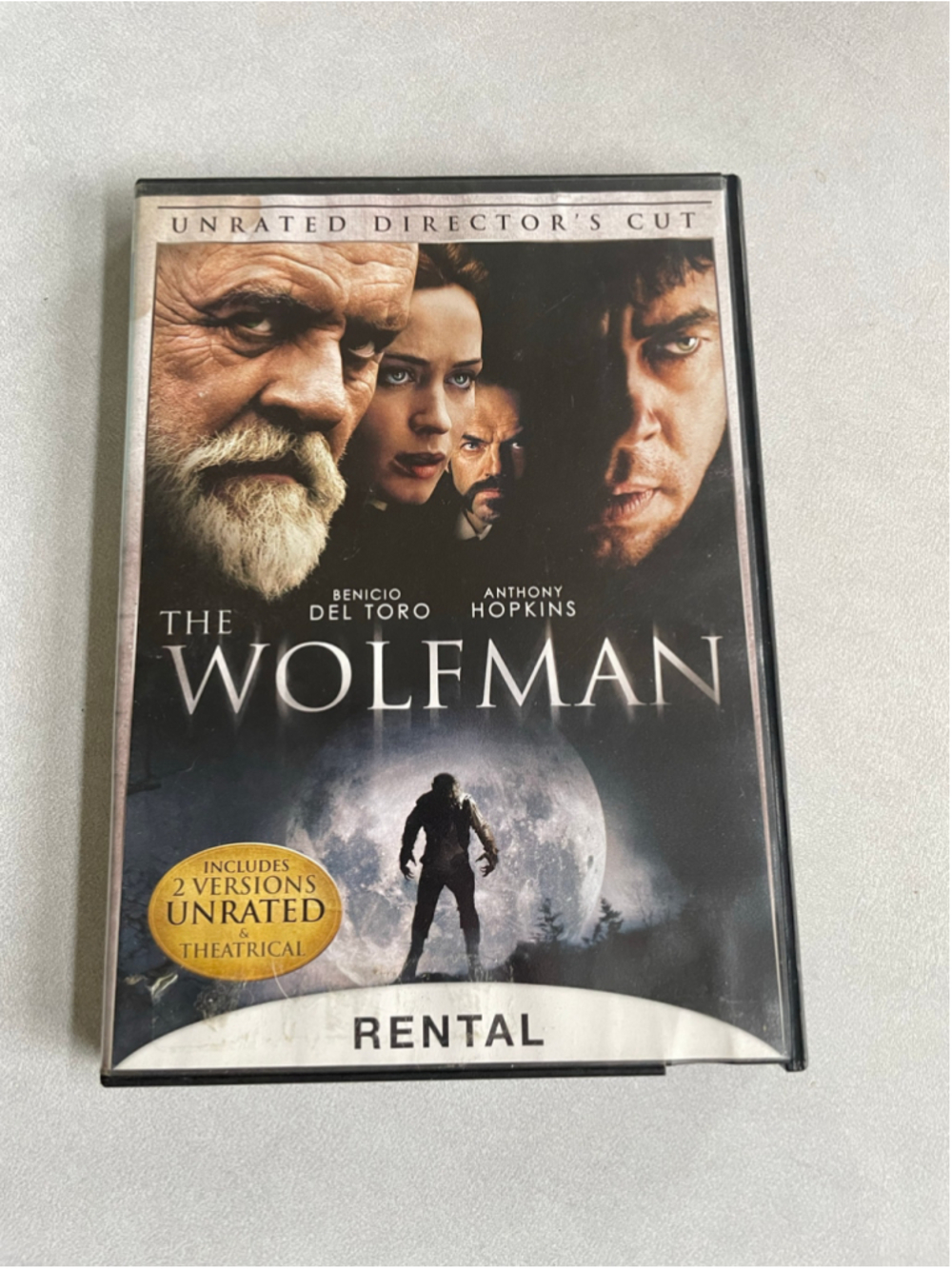 The Wolfman DVD Unrated Director's Cut Black Silver One Size